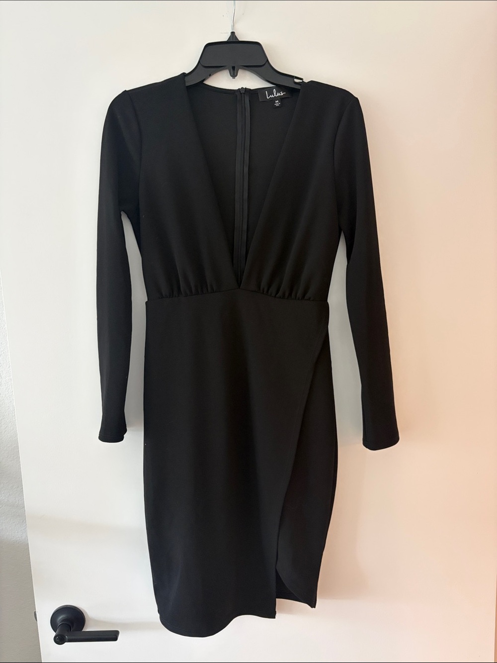 Lulu’s Make It Hot Black Long Sleeve Dress